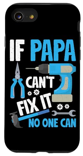 Papa, wenn er es nicht reparieren kann, Retro-Vater, Vater, Eltern, Vatertag Hülle für iPhone SE (2020) / 7 / 8 von Funny Father's Day Gifts For Grandpa Dad Daddy Tee
