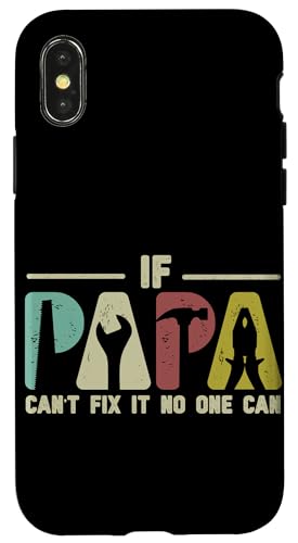 Papa, wenn er es nicht reparieren kann, Retro-Vater, Vater, Eltern, Vatertag Hülle für iPhone X/XS Papa, wenn er es nicht reparieren kann, Retro-Vater, Vater, Eltern, Vatertag Hülle für iPhone X/XS von Funny Father's Day Gifts For Grandpa Dad Daddy Tee