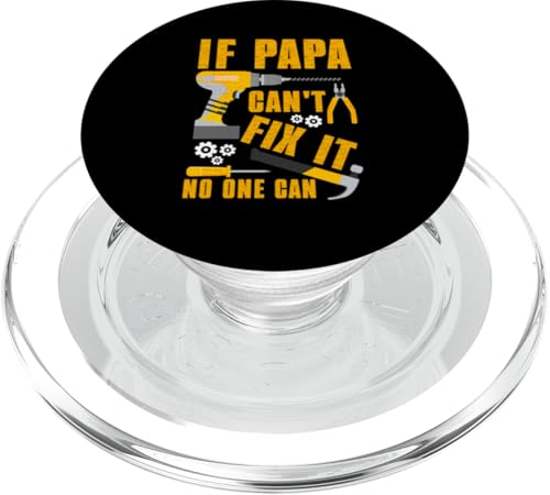 Papa, wenn er es nicht reparieren kann, Retro-Vater, Vater, Eltern, Vatertag PopSockets PopGrip für MagSafe Papa, wenn er es nicht reparieren kann, Retro-Vater, Vater, Eltern, Vatertag PopSockets PopGrip für MagSafe von Funny Father's Day Gifts For Grandpa Dad Daddy Tee