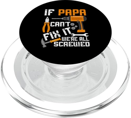 Papa, wenn er es nicht reparieren kann, Retro-Vater, Vater, Eltern, Vatertag PopSockets PopGrip für MagSafe Papa, wenn er es nicht reparieren kann, Retro-Vater, Vater, Eltern, Vatertag PopSockets PopGrip für MagSafe von Funny Father's Day Gifts For Grandpa Dad Daddy Tee