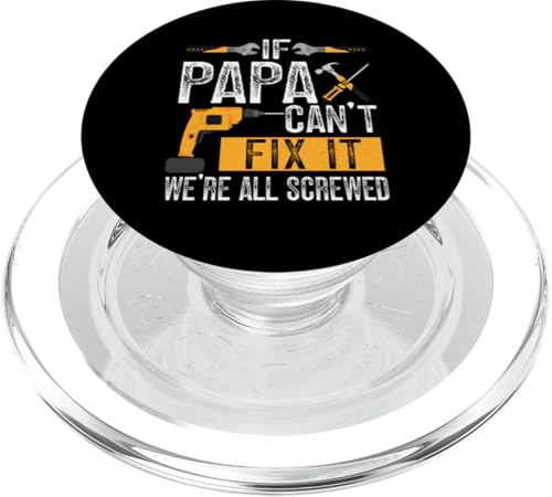 Papa, wenn er es nicht reparieren kann, Retro-Vater, Vater, Eltern, Vatertag PopSockets PopGrip für MagSafe Papa, wenn er es nicht reparieren kann, Retro-Vater, Vater, Eltern, Vatertag PopSockets PopGrip für MagSafe von Funny Father's Day Gifts For Grandpa Dad Daddy Tee
