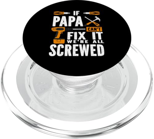 Papa, wenn er es nicht reparieren kann, Retro-Vater, Vater, Eltern, Vatertag PopSockets PopGrip für MagSafe Papa, wenn er es nicht reparieren kann, Retro-Vater, Vater, Eltern, Vatertag PopSockets PopGrip für MagSafe von Funny Father's Day Gifts For Grandpa Dad Daddy Tee