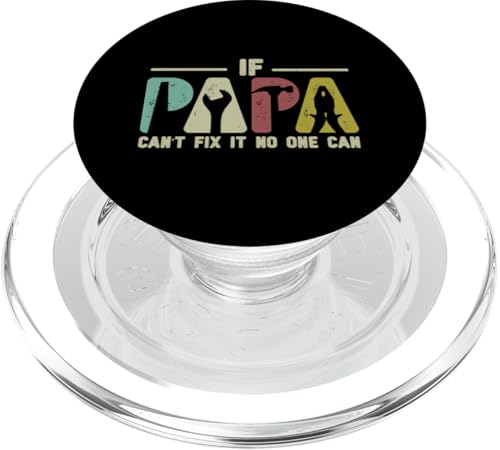 Papa, wenn er es nicht reparieren kann, Retro-Vater, Vater, Eltern, Vatertag PopSockets PopGrip für MagSafe Papa, wenn er es nicht reparieren kann, Retro-Vater, Vater, Eltern, Vatertag PopSockets PopGrip für MagSafe von Funny Father's Day Gifts For Grandpa Dad Daddy Tee