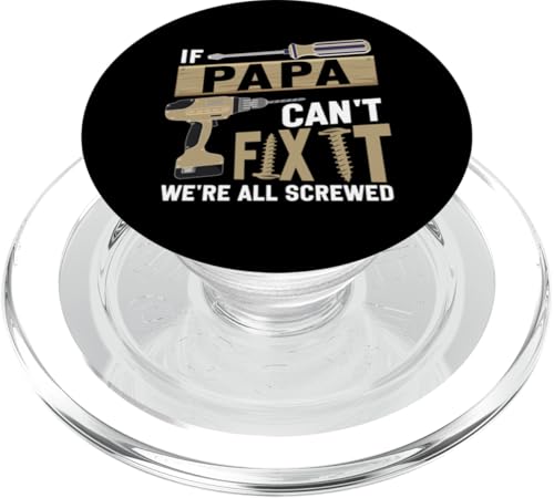 Papa, wenn er es nicht reparieren kann, Retro-Vater, Vater, Eltern, Vatertag PopSockets PopGrip für MagSafe Papa, wenn er es nicht reparieren kann, Retro-Vater, Vater, Eltern, Vatertag PopSockets PopGrip für MagSafe von Funny Father's Day Gifts For Grandpa Dad Daddy Tee