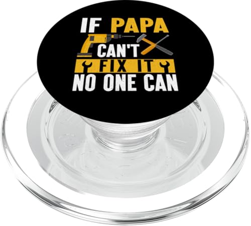 Papa, wenn er es nicht reparieren kann, Retro-Vater, Vater, Eltern, Vatertag PopSockets PopGrip für MagSafe Papa, wenn er es nicht reparieren kann, Retro-Vater, Vater, Eltern, Vatertag PopSockets PopGrip für MagSafe von Funny Father's Day Gifts For Grandpa Dad Daddy Tee