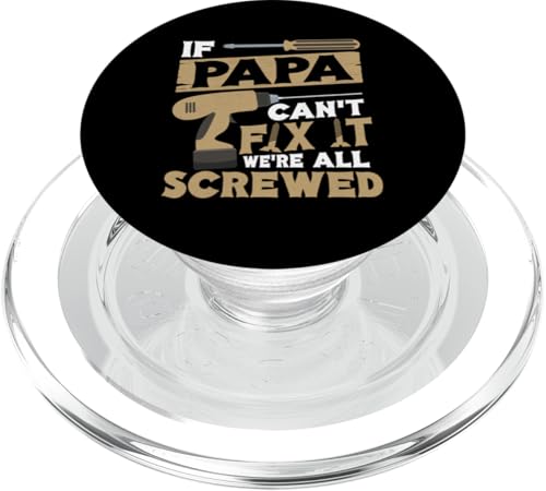 Papa, wenn er es nicht reparieren kann, Retro-Vater, Vater, Eltern, Vatertag PopSockets PopGrip für MagSafe Papa, wenn er es nicht reparieren kann, Retro-Vater, Vater, Eltern, Vatertag PopSockets PopGrip für MagSafe von Funny Father's Day Gifts For Grandpa Dad Daddy Tee