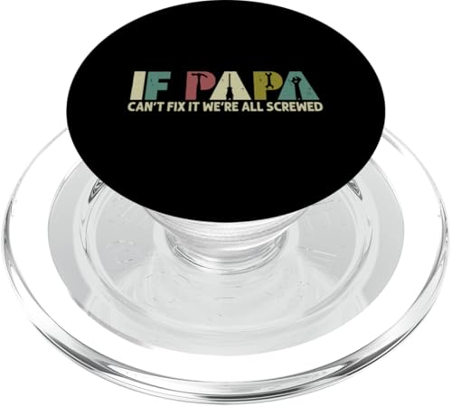 Papa, wenn er es nicht reparieren kann, Retro-Vater, Vater, Eltern, Vatertag PopSockets PopGrip für MagSafe Papa, wenn er es nicht reparieren kann, Retro-Vater, Vater, Eltern, Vatertag PopSockets PopGrip für MagSafe von Funny Father's Day Gifts For Grandpa Dad Daddy Tee