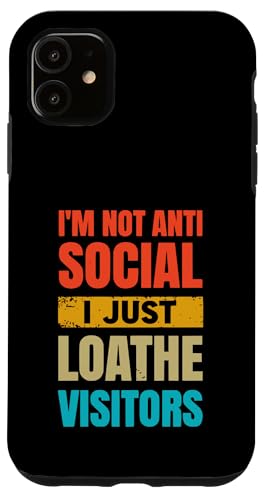 Lustiger Antisozialvater Vatertag Witz Hülle für iPhone 11 Lustiger Antisozialvater Vatertag Witz Hülle für iPhone 11 von Funny Fathers Day Designs