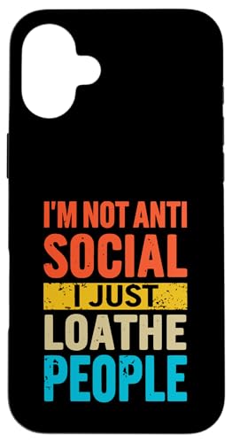 Lustiger Antisozialvater Vatertag Witz Hülle für iPhone 16 Plus Lustiger Antisozialvater Vatertag Witz Hülle für iPhone 16 Plus von Funny Fathers Day Designs