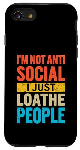 Lustiger Antisozialvater Vatertag Witz Hülle für iPhone SE (2020) / 7 / 8 von Funny Fathers Day Designs