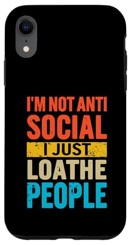 Lustiger Antisozialvater Vatertag Witz Hülle für iPhone XR Lustiger Antisozialvater Vatertag Witz Hülle für iPhone XR von Funny Fathers Day Designs