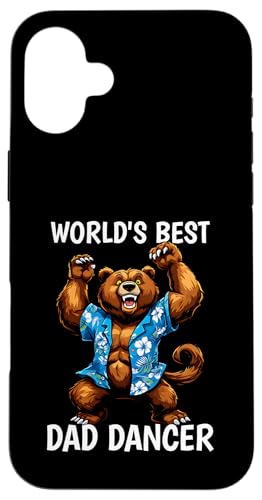 Lustiger Vatertag Papa Geburtstag Bär Tanzen Urlaub Hülle für iPhone 16 Plus Lustiger Vatertag Papa Geburtstag Bär Tanzen Urlaub Hülle für iPhone 16 Plus von Funny Fathers Day Designs