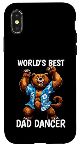 Lustiger Vatertag Papa Geburtstag Bär Tanzen Urlaub Hülle für iPhone X/XS Lustiger Vatertag Papa Geburtstag Bär Tanzen Urlaub Hülle für iPhone X/XS von Funny Fathers Day Designs