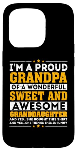 Stolzer Opa von Sweet Awesome Enkeltochter Vatertag Hülle für iPhone 15 Pro Stolzer Opa von Sweet Awesome Enkeltochter Vatertag Hülle für iPhone 15 Pro von Funny Fathers Day Designs