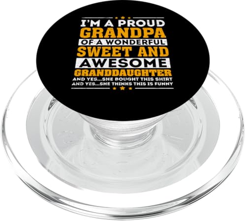 Stolzer Opa von Sweet Awesome Enkeltochter Vatertag PopSockets PopGrip für MagSafe Stolzer Opa von Sweet Awesome Enkeltochter Vatertag PopSockets PopGrip für MagSafe von Funny Fathers Day Designs