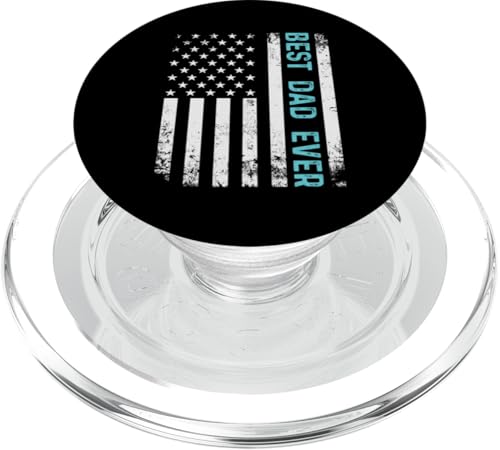 Vintage Best Dad Ever US-amerikanische Flagge Vatertag PopSockets PopGrip für MagSafe Vintage Best Dad Ever US-amerikanische Flagge Vatertag PopSockets PopGrip für MagSafe von Funny Fathers Day Designs