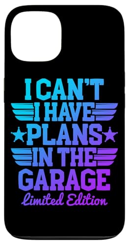 Ich kann nicht, ich habe Pläne in der Garage, Automechaniker zum Vatertag Hülle für iPhone 13 von Funny Fathers Day Garage Car Mechanics Husband Co.