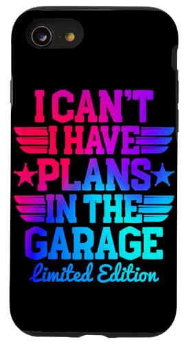 Ich kann nicht, ich habe Pläne in der Garage, Automechaniker zum Vatertag Hülle für iPhone SE (2020) / 7 / 8 von Funny Fathers Day Garage Car Mechanics Husband Co.