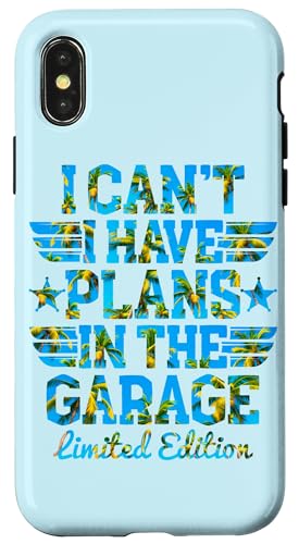 Ich kann nicht, ich habe Pläne in der Garage, Automechaniker zum Vatertag Hülle für iPhone X/XS Ich kann nicht, ich habe Pläne in der Garage, Automechaniker zum Vatertag Hülle für iPhone X/XS von Funny Fathers Day Garage Car Mechanics Husband Co.