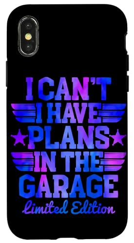 Ich kann nicht, ich habe Pläne in der Garage, Automechaniker zum Vatertag Hülle für iPhone X/XS Ich kann nicht, ich habe Pläne in der Garage, Automechaniker zum Vatertag Hülle für iPhone X/XS von Funny Fathers Day Garage Car Mechanics Husband Co.