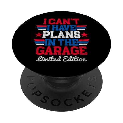 Ich kann nicht, ich habe Pläne in der Garage, Automechaniker zum Vatertag PopSockets Klebender PopGrip Ich kann nicht, ich habe Pläne in der Garage, Automechaniker zum Vatertag PopSockets Klebender PopGrip von Funny Fathers Day Garage Car Mechanics Husband Co.