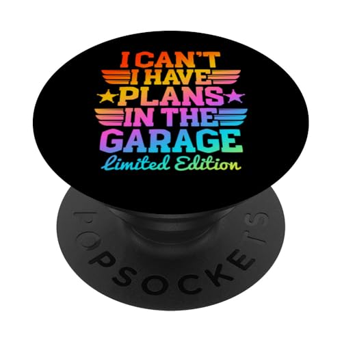 Ich kann nicht, ich habe Pläne in der Garage, Automechaniker zum Vatertag PopSockets Klebender PopGrip Ich kann nicht, ich habe Pläne in der Garage, Automechaniker zum Vatertag PopSockets Klebender PopGrip von Funny Fathers Day Garage Car Mechanics Husband Co.