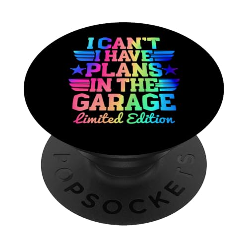 Ich kann nicht, ich habe Pläne in der Garage, Automechaniker zum Vatertag PopSockets Klebender PopGrip Ich kann nicht, ich habe Pläne in der Garage, Automechaniker zum Vatertag PopSockets Klebender PopGrip von Funny Fathers Day Garage Car Mechanics Husband Co.