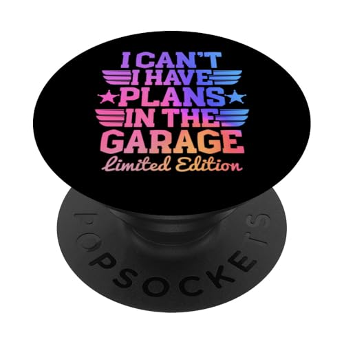 Ich kann nicht, ich habe Pläne in der Garage, Automechaniker zum Vatertag PopSockets Klebender PopGrip Ich kann nicht, ich habe Pläne in der Garage, Automechaniker zum Vatertag PopSockets Klebender PopGrip von Funny Fathers Day Garage Car Mechanics Husband Co.