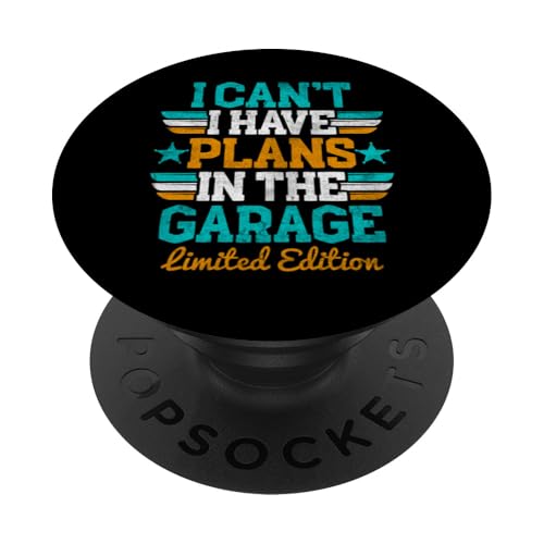 Ich kann nicht, ich habe Pläne in der Garage, Automechaniker zum Vatertag PopSockets Klebender PopGrip Ich kann nicht, ich habe Pläne in der Garage, Automechaniker zum Vatertag PopSockets Klebender PopGrip von Funny Fathers Day Garage Car Mechanics Husband Co.