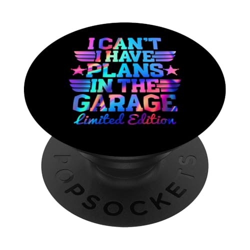 Ich kann nicht, ich habe Pläne in der Garage, Automechaniker zum Vatertag PopSockets Klebender PopGrip Ich kann nicht, ich habe Pläne in der Garage, Automechaniker zum Vatertag PopSockets Klebender PopGrip von Funny Fathers Day Garage Car Mechanics Husband Co.
