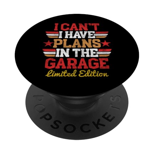 Ich kann nicht, ich habe Pläne in der Garage, Automechaniker zum Vatertag PopSockets Klebender PopGrip Ich kann nicht, ich habe Pläne in der Garage, Automechaniker zum Vatertag PopSockets Klebender PopGrip von Funny Fathers Day Garage Car Mechanics Husband Co.