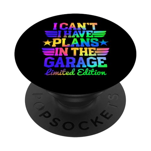 Ich kann nicht, ich habe Pläne in der Garage, Automechaniker zum Vatertag PopSockets Klebender PopGrip Ich kann nicht, ich habe Pläne in der Garage, Automechaniker zum Vatertag PopSockets Klebender PopGrip von Funny Fathers Day Garage Car Mechanics Husband Co.