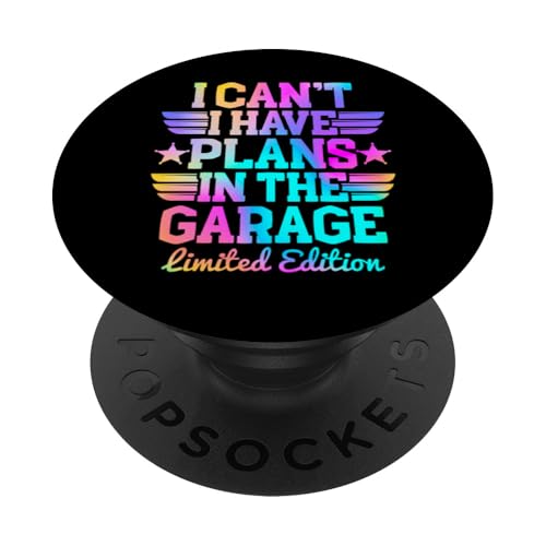 Ich kann nicht, ich habe Pläne in der Garage, Automechaniker zum Vatertag PopSockets Klebender PopGrip Ich kann nicht, ich habe Pläne in der Garage, Automechaniker zum Vatertag PopSockets Klebender PopGrip von Funny Fathers Day Garage Car Mechanics Husband Co.