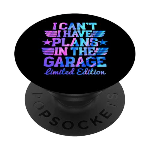 Ich kann nicht, ich habe Pläne in der Garage, Automechaniker zum Vatertag PopSockets Klebender PopGrip Ich kann nicht, ich habe Pläne in der Garage, Automechaniker zum Vatertag PopSockets Klebender PopGrip von Funny Fathers Day Garage Car Mechanics Husband Co.
