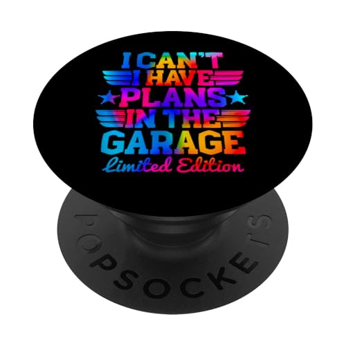 Ich kann nicht, ich habe Pläne in der Garage, Automechaniker zum Vatertag PopSockets Klebender PopGrip Ich kann nicht, ich habe Pläne in der Garage, Automechaniker zum Vatertag PopSockets Klebender PopGrip von Funny Fathers Day Garage Car Mechanics Husband Co.