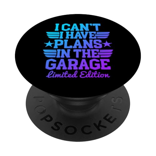Ich kann nicht, ich habe Pläne in der Garage, Automechaniker zum Vatertag PopSockets Klebender PopGrip Ich kann nicht, ich habe Pläne in der Garage, Automechaniker zum Vatertag PopSockets Klebender PopGrip von Funny Fathers Day Garage Car Mechanics Husband Co.