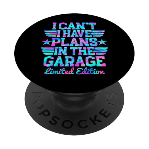 Ich kann nicht, ich habe Pläne in der Garage, Automechaniker zum Vatertag PopSockets Klebender PopGrip Ich kann nicht, ich habe Pläne in der Garage, Automechaniker zum Vatertag PopSockets Klebender PopGrip von Funny Fathers Day Garage Car Mechanics Husband Co.