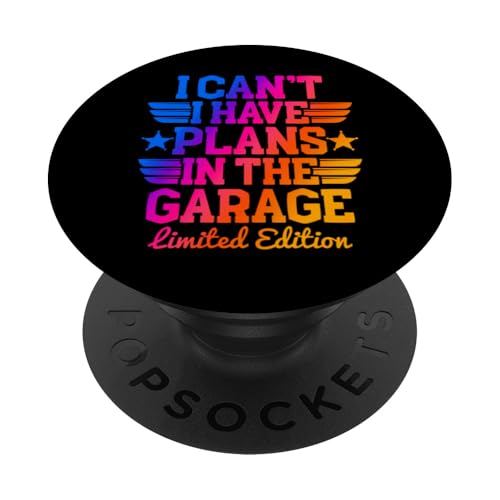 Ich kann nicht, ich habe Pläne in der Garage, Automechaniker zum Vatertag PopSockets Klebender PopGrip Ich kann nicht, ich habe Pläne in der Garage, Automechaniker zum Vatertag PopSockets Klebender PopGrip von Funny Fathers Day Garage Car Mechanics Husband Co.