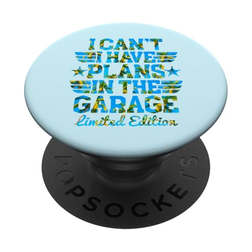 Ich kann nicht, ich habe Pläne in der Garage, Automechaniker zum Vatertag PopSockets Klebender PopGrip Ich kann nicht, ich habe Pläne in der Garage, Automechaniker zum Vatertag PopSockets Klebender PopGrip von Funny Fathers Day Garage Car Mechanics Husband Co.