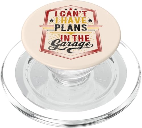 Ich kann nicht, ich habe Pläne in der Garage, Automechaniker zum Vatertag PopSockets PopGrip für MagSafe Ich kann nicht, ich habe Pläne in der Garage, Automechaniker zum Vatertag PopSockets PopGrip für MagSafe von Funny Fathers Day Garage Car Mechanics Husband Co.