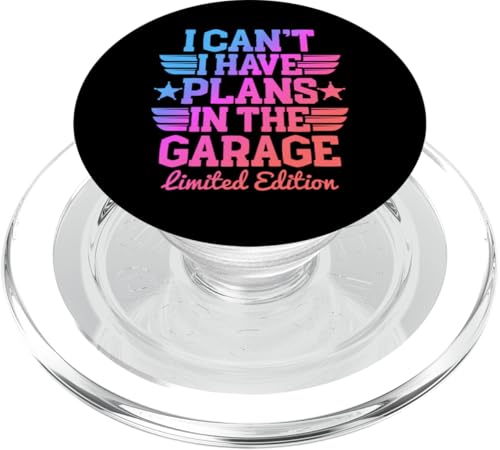 Ich kann nicht, ich habe Pläne in der Garage, Automechaniker zum Vatertag PopSockets PopGrip für MagSafe Ich kann nicht, ich habe Pläne in der Garage, Automechaniker zum Vatertag PopSockets PopGrip für MagSafe von Funny Fathers Day Garage Car Mechanics Husband Co.