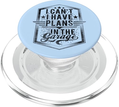 Ich kann nicht, ich habe Pläne in der Garage, Automechaniker zum Vatertag PopSockets PopGrip für MagSafe von Funny Fathers Day Garage Car Mechanics Husband Co.