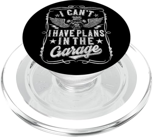 Ich kann nicht, ich habe Pläne in der Garage, Automechaniker zum Vatertag PopSockets PopGrip für MagSafe Ich kann nicht, ich habe Pläne in der Garage, Automechaniker zum Vatertag PopSockets PopGrip für MagSafe von Funny Fathers Day Garage Car Mechanics Husband Co.