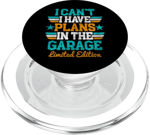 Ich kann nicht, ich habe Pläne in der Garage, Automechaniker zum Vatertag PopSockets PopGrip für MagSafe Ich kann nicht, ich habe Pläne in der Garage, Automechaniker zum Vatertag PopSockets PopGrip für MagSafe von Funny Fathers Day Garage Car Mechanics Husband Co.
