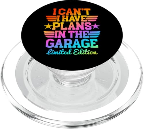 Ich kann nicht, ich habe Pläne in der Garage, Automechaniker zum Vatertag PopSockets PopGrip für MagSafe Ich kann nicht, ich habe Pläne in der Garage, Automechaniker zum Vatertag PopSockets PopGrip für MagSafe von Funny Fathers Day Garage Car Mechanics Husband Co.