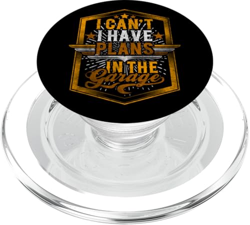 Ich kann nicht, ich habe Pläne in der Garage, Automechaniker zum Vatertag PopSockets PopGrip für MagSafe von Funny Fathers Day Garage Car Mechanics Husband Co.