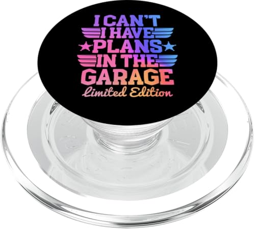 Ich kann nicht, ich habe Pläne in der Garage, Automechaniker zum Vatertag PopSockets PopGrip für MagSafe Ich kann nicht, ich habe Pläne in der Garage, Automechaniker zum Vatertag PopSockets PopGrip für MagSafe von Funny Fathers Day Garage Car Mechanics Husband Co.