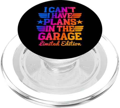 Ich kann nicht, ich habe Pläne in der Garage, Automechaniker zum Vatertag PopSockets PopGrip für MagSafe Ich kann nicht, ich habe Pläne in der Garage, Automechaniker zum Vatertag PopSockets PopGrip für MagSafe von Funny Fathers Day Garage Car Mechanics Husband Co.