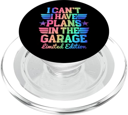 Ich kann nicht, ich habe Pläne in der Garage, Automechaniker zum Vatertag PopSockets PopGrip für MagSafe Ich kann nicht, ich habe Pläne in der Garage, Automechaniker zum Vatertag PopSockets PopGrip für MagSafe von Funny Fathers Day Garage Car Mechanics Husband Co.