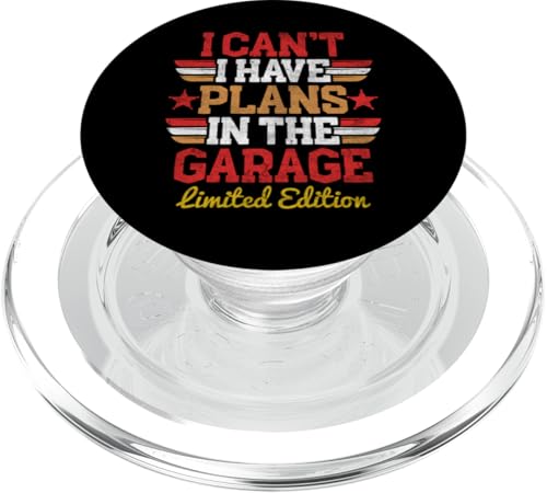 Ich kann nicht, ich habe Pläne in der Garage, Automechaniker zum Vatertag PopSockets PopGrip für MagSafe Ich kann nicht, ich habe Pläne in der Garage, Automechaniker zum Vatertag PopSockets PopGrip für MagSafe von Funny Fathers Day Garage Car Mechanics Husband Co.